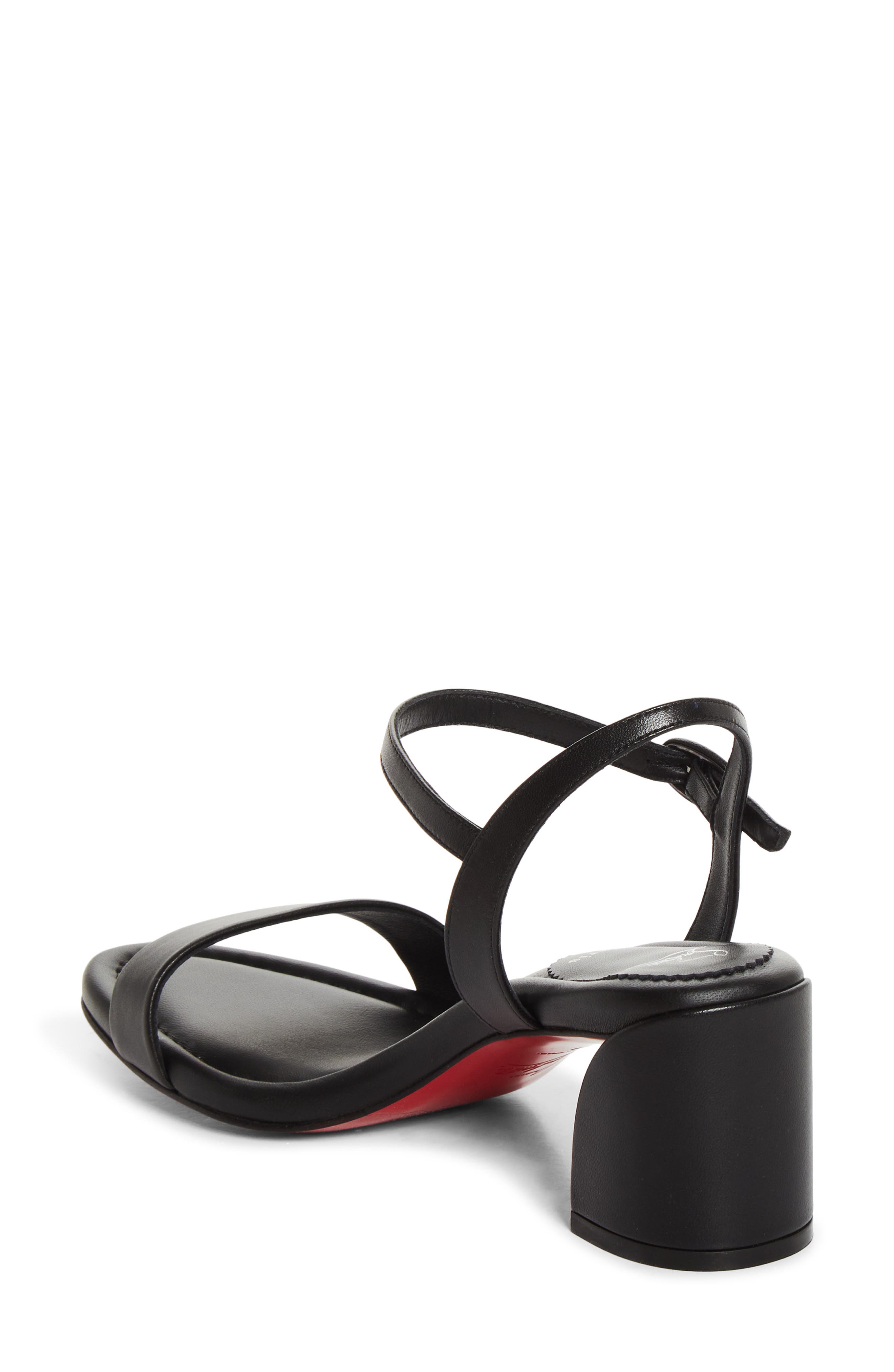 Jane Block Heel Sandal, Alternate, color, BLACK/ BLACK