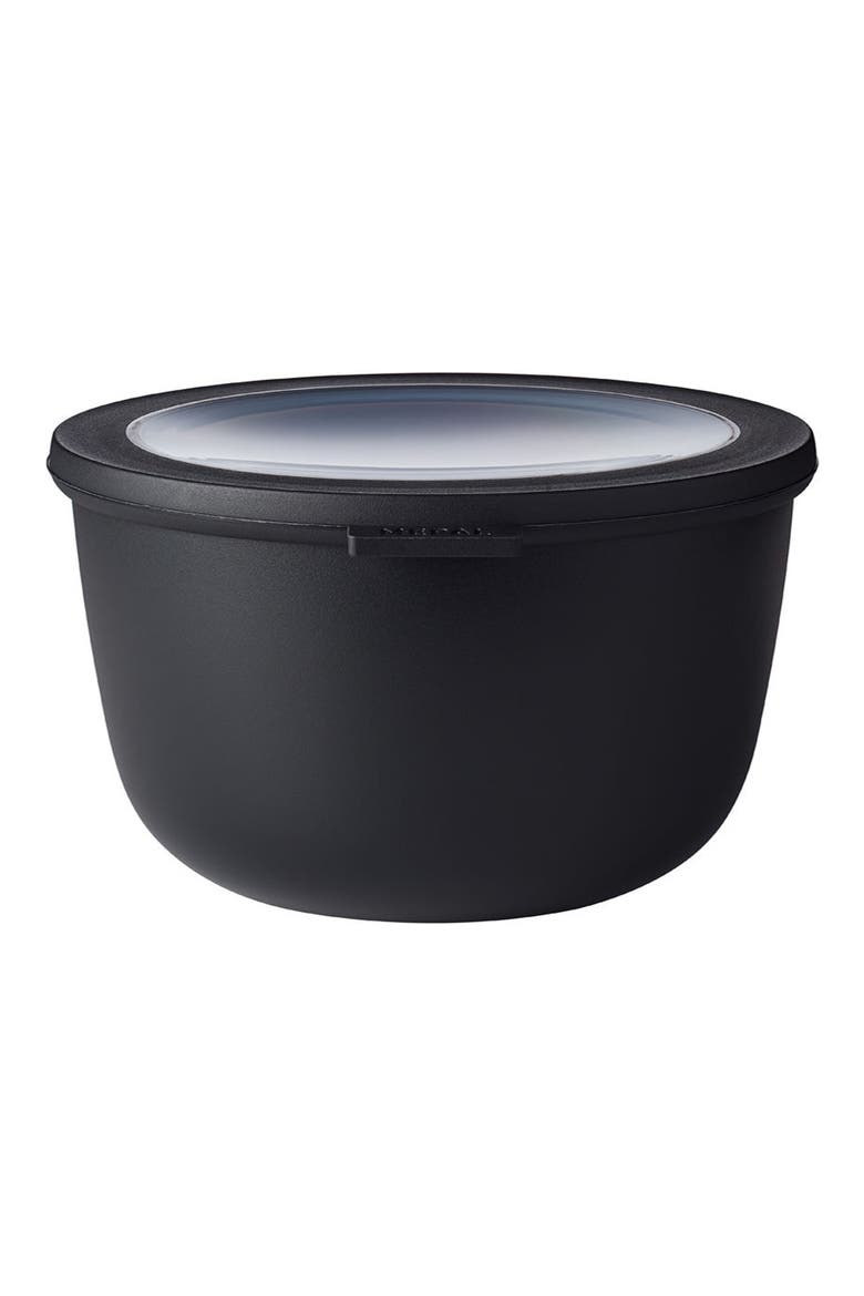 Cirqula Set of 4 Storage Bowls, Alternate, color, BLACK
