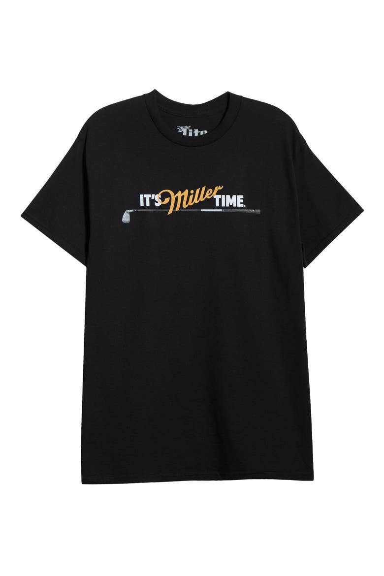 Miller Golf Graphic T-Shirt, Alternate, color, PIRATE BLACK