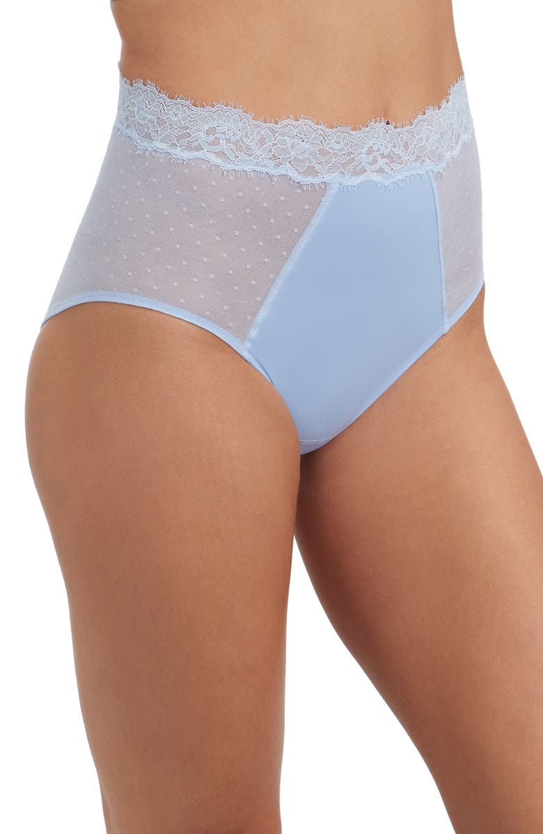 Skarlett Blue Entice High Waisted Brief, Alternate, color, Blue Breeze