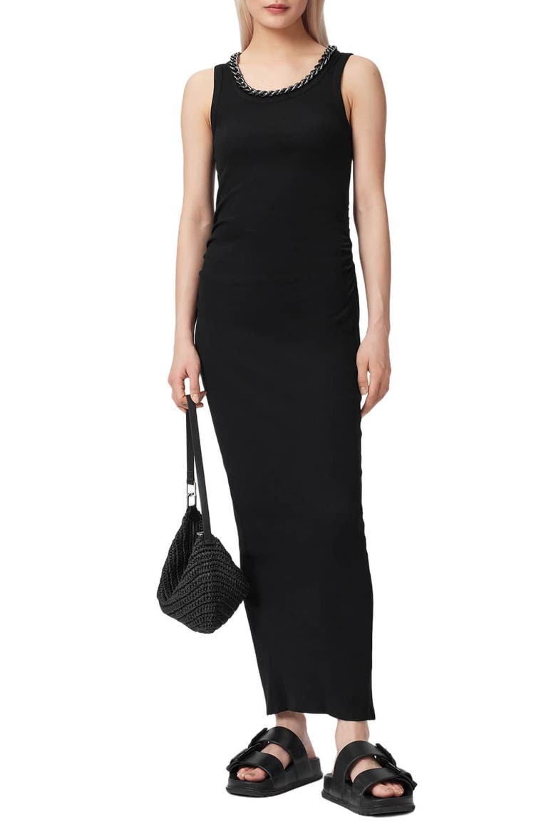 Lucy Sleeveless Body-Con Dress, Main, color, BLACK