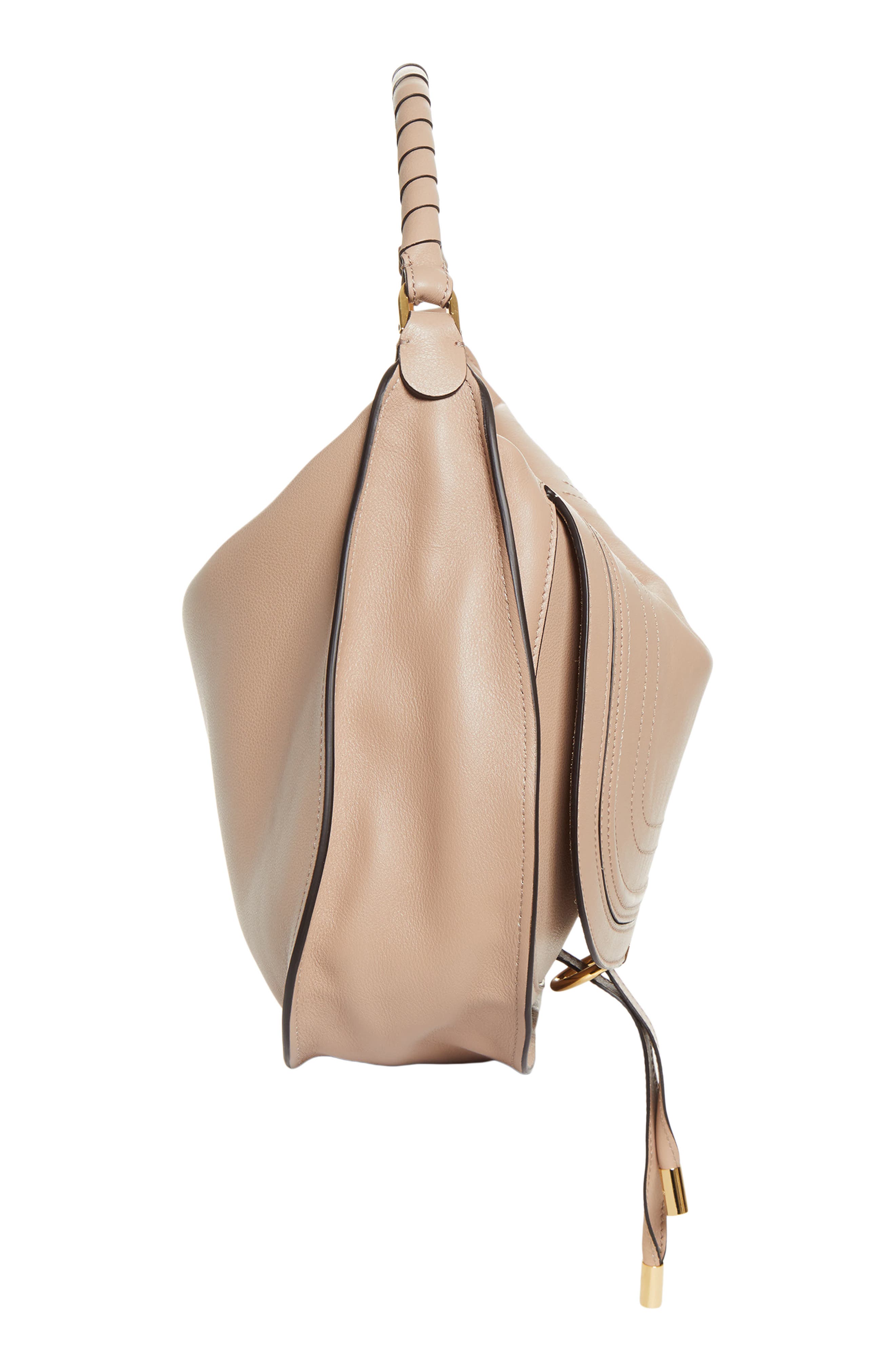 Chloé Medium Marcie Suede Shoulder Bag, Alternate, color, Woodsmoke