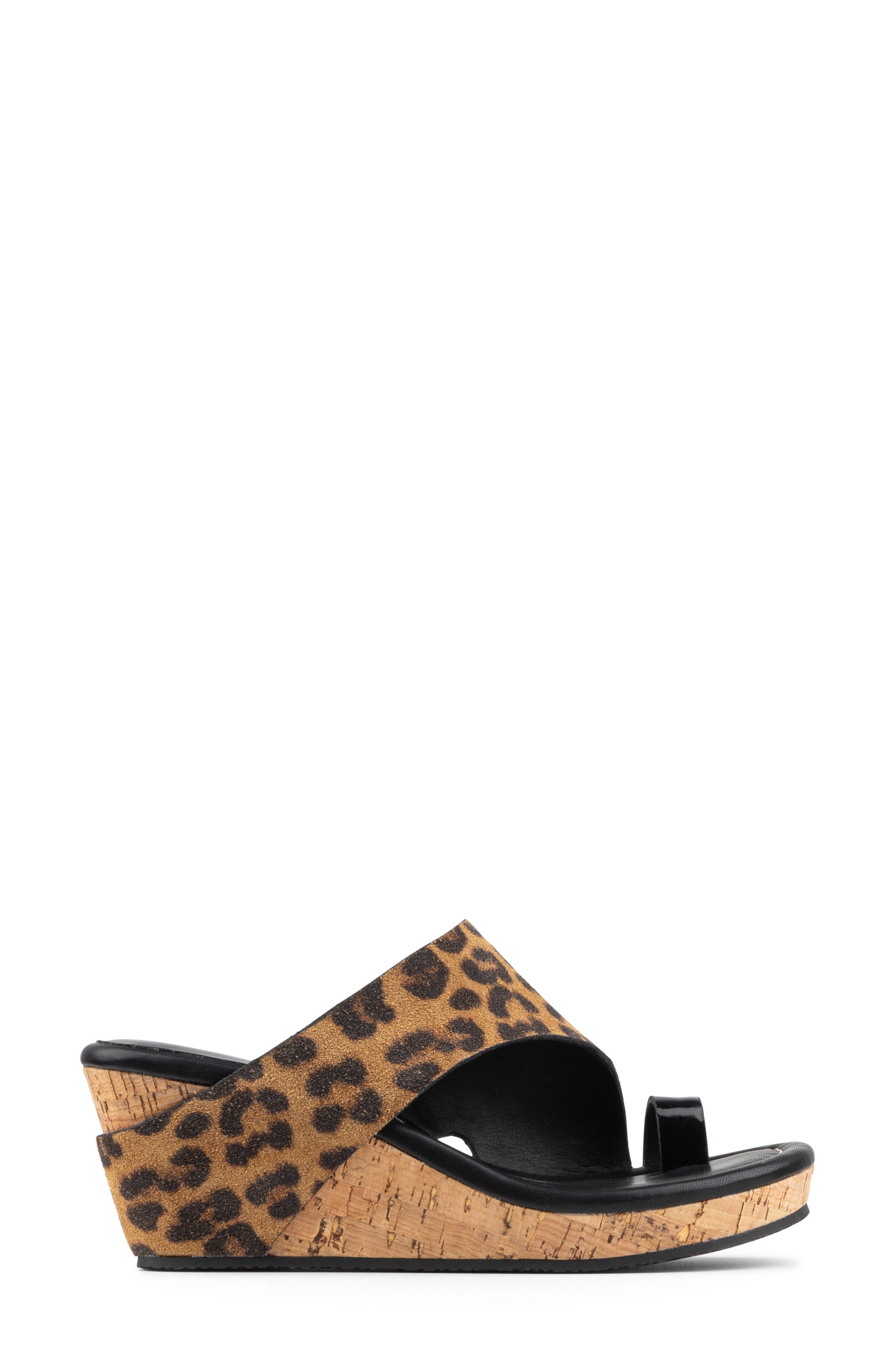 Donald Pliner Gyer Wedge Sandal, Alternate, color, Leopard