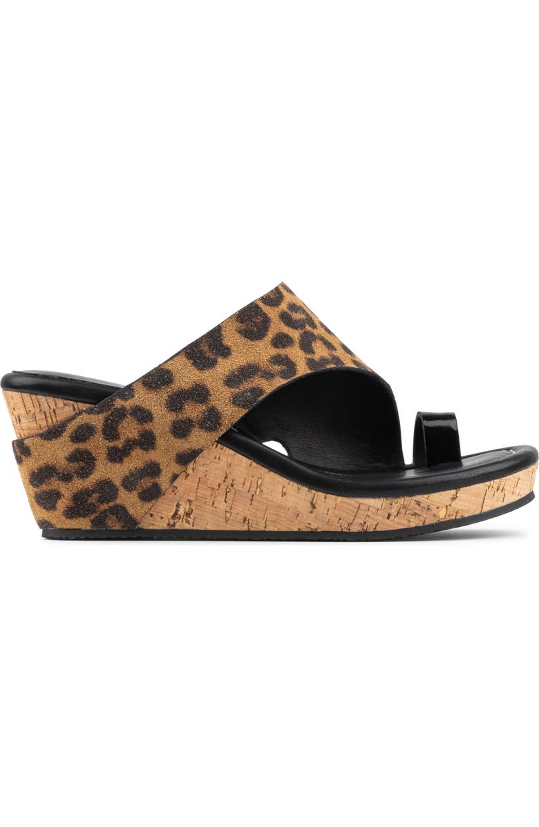 Donald Pliner Gyer Wedge Sandal, Alternate, color, Leopard