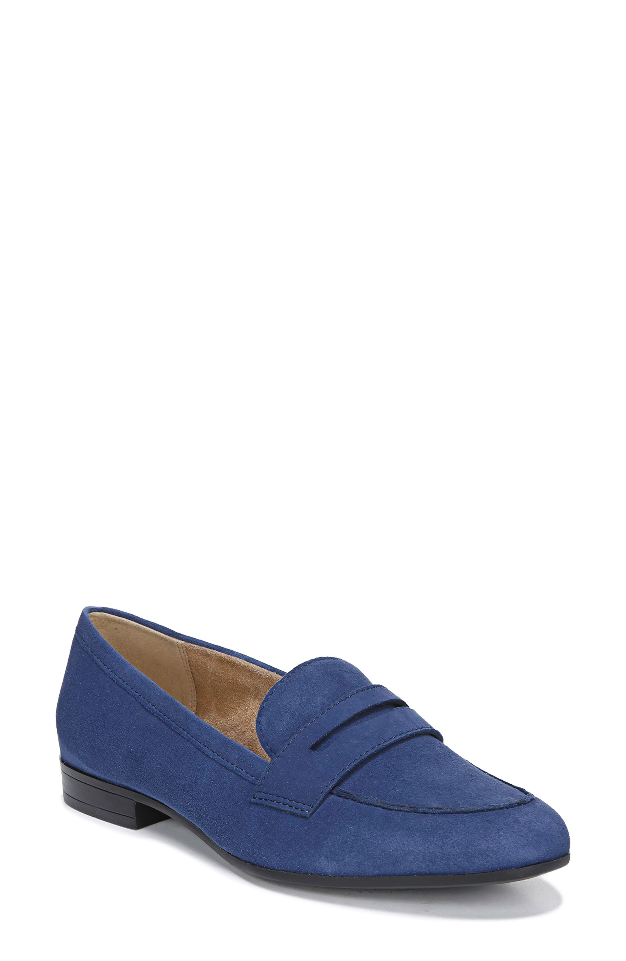 Juliette Loafer, Main, color, DEEP SAPPHIRE SUEDE