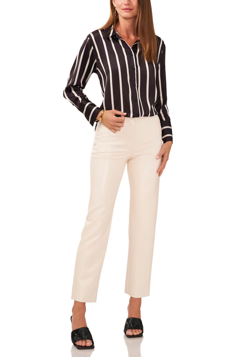 Vince Camuto Stripe Satin Shirt, Alternate, color, 