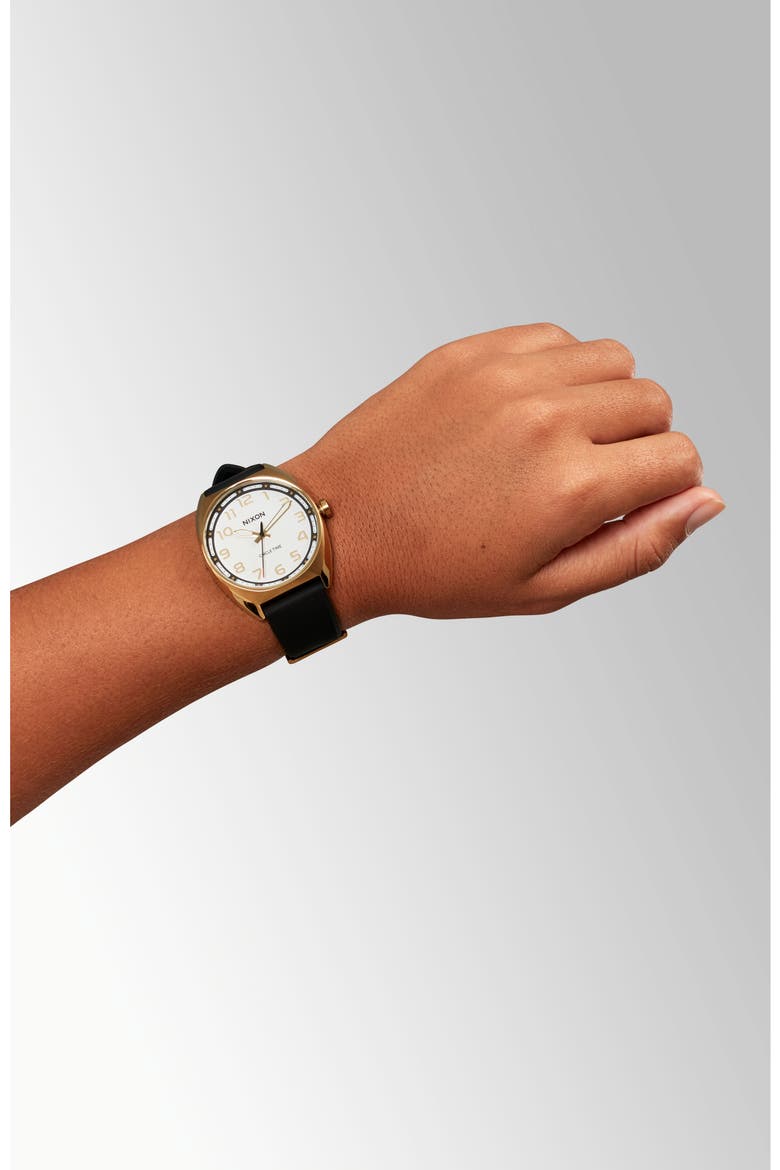 Mullet Silicone Strap Watch, Alternate, color, LIGHT GOLD / WHITE