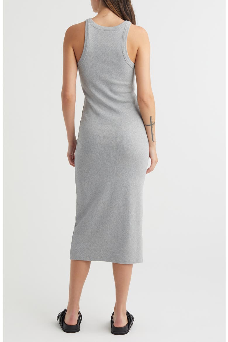 Cut In Rib Tank Dress, Alternate, color, GREY HEATHER