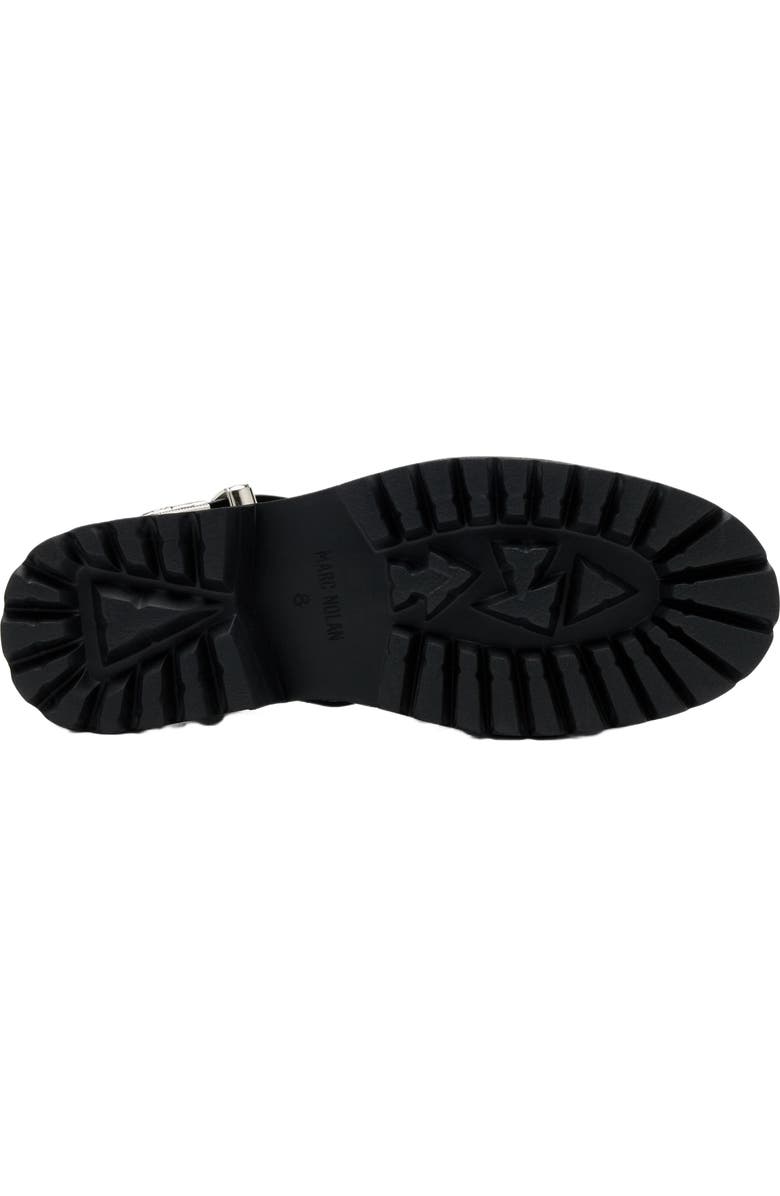 MARC NOLAN Maya Lug Fisherman Sandals, Alternate, color, Black