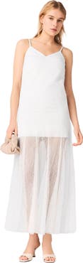 maje Taffeta and lace dress