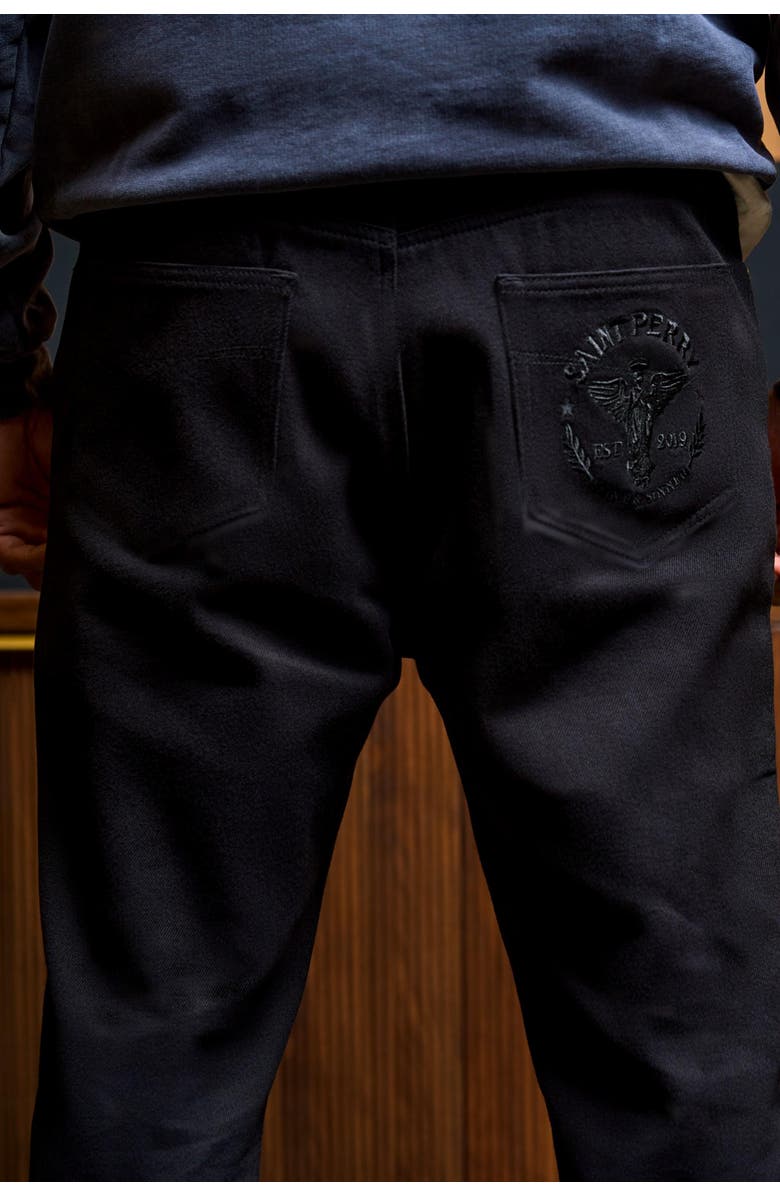 SAINT PERRY Angel Flare Denim, Alternate, color, Black