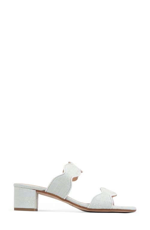 Shop Patricia Green Palm Beach Slide Sandal In Light Blue Linen