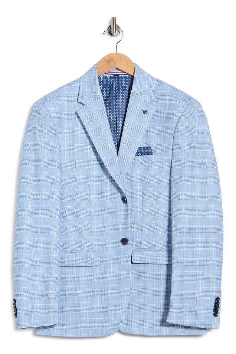 Plaid Blazer, Alternate, color, LIGHT BLUE