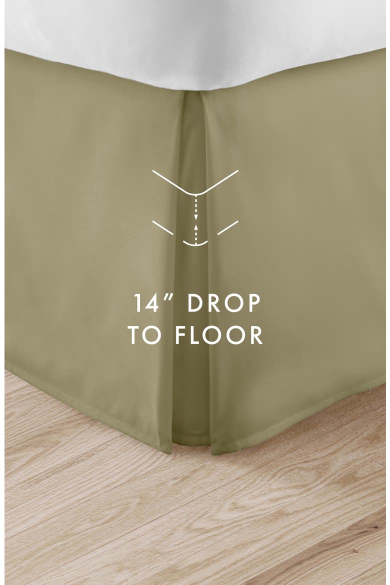 Premium Pleated Dust Ruffle Bed Skirt, Alternate, color, SAGE