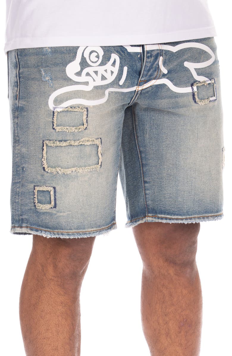 ICECREAM Returner Denim Shorts, Alternate, color, Chocolate Chip