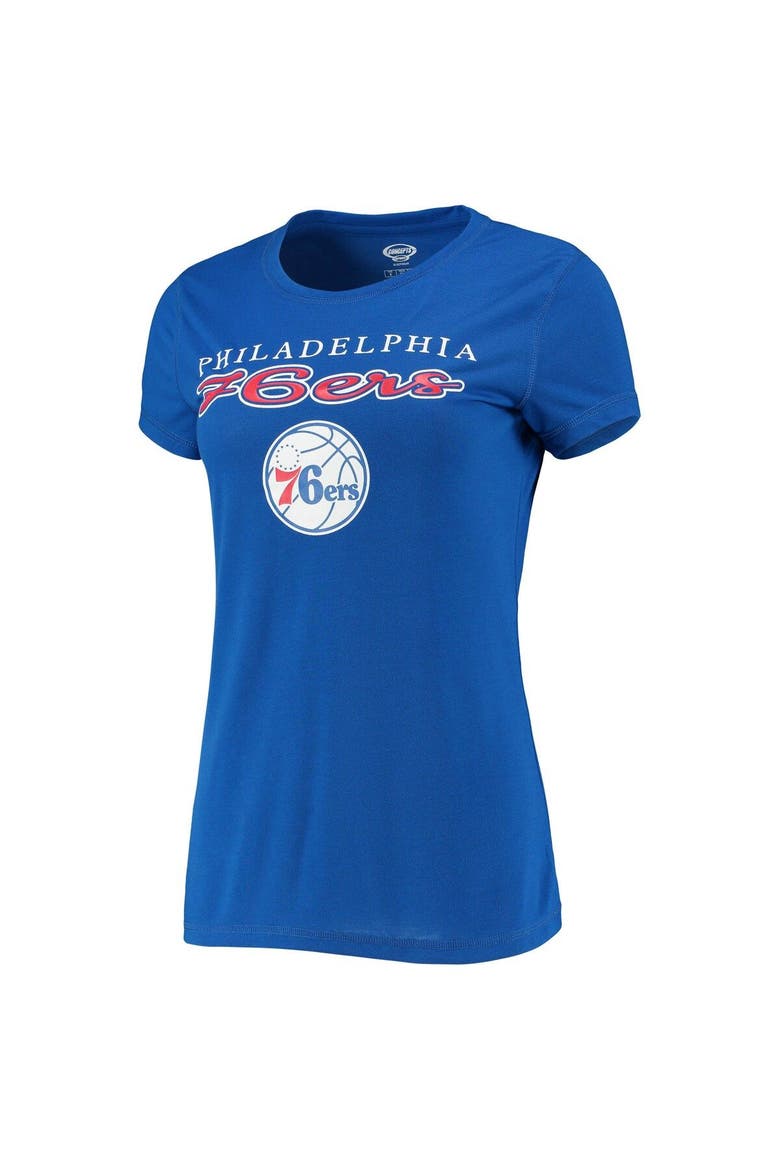 Women's Concepts Sport Royal/Red Philadelphia 76ers Lodge T-Shirt and Pants Sleep Set, Alternate, color, Royal