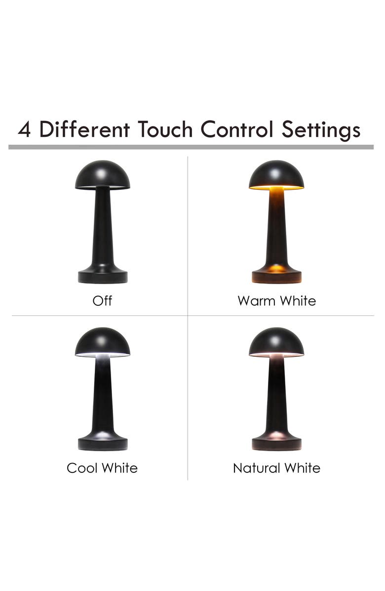 LALIA HOME Touch Sensor Desk Lamp, Alternate, color, Black