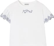 Burberry Broderie Anglaise Cotton T-shirt