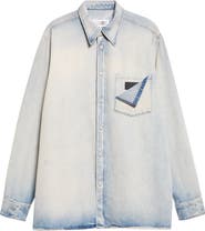 MM6 Maison Margiela Denim Long Sleeve Shirt