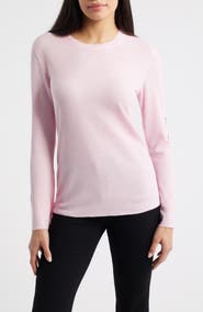 NIKKI LUND Fleur Embroidered Thermal Knit Top