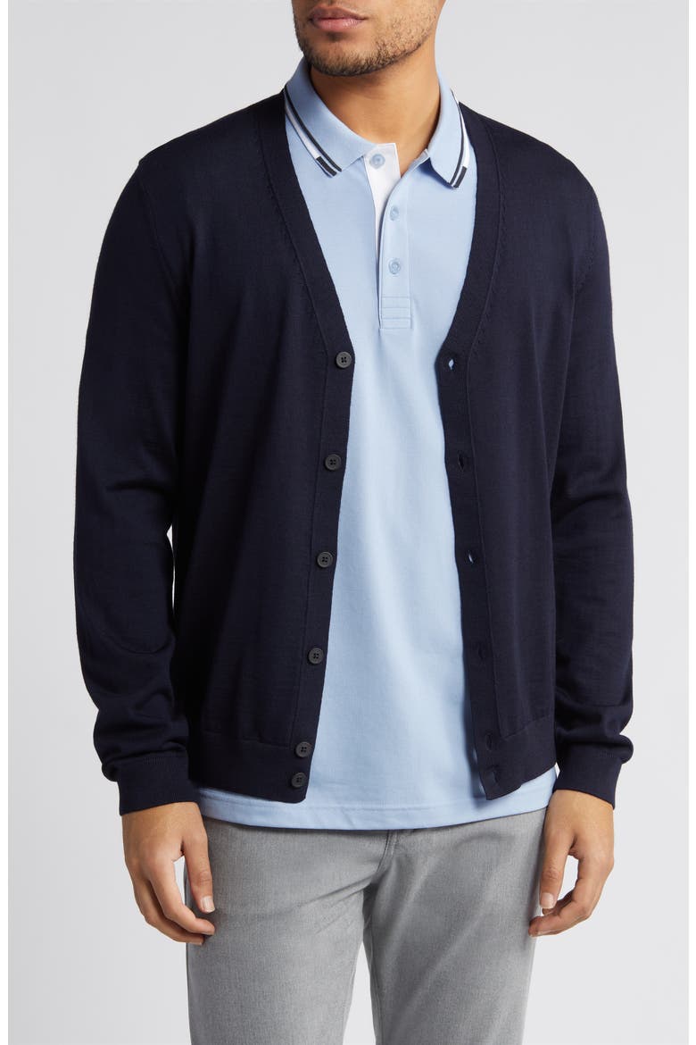 Mardon Virgin Wool Cardigan, Main, color, DARK BLUE