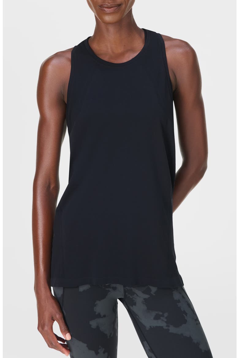 Featherweight Seamless Workout T-Shirt, Main, color, BLACK