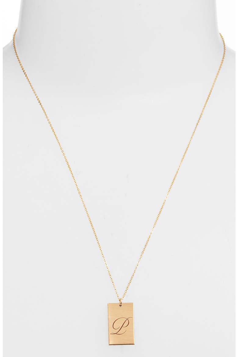 Stella Initial Pendant Necklace, Alternate, color, GOLD / P