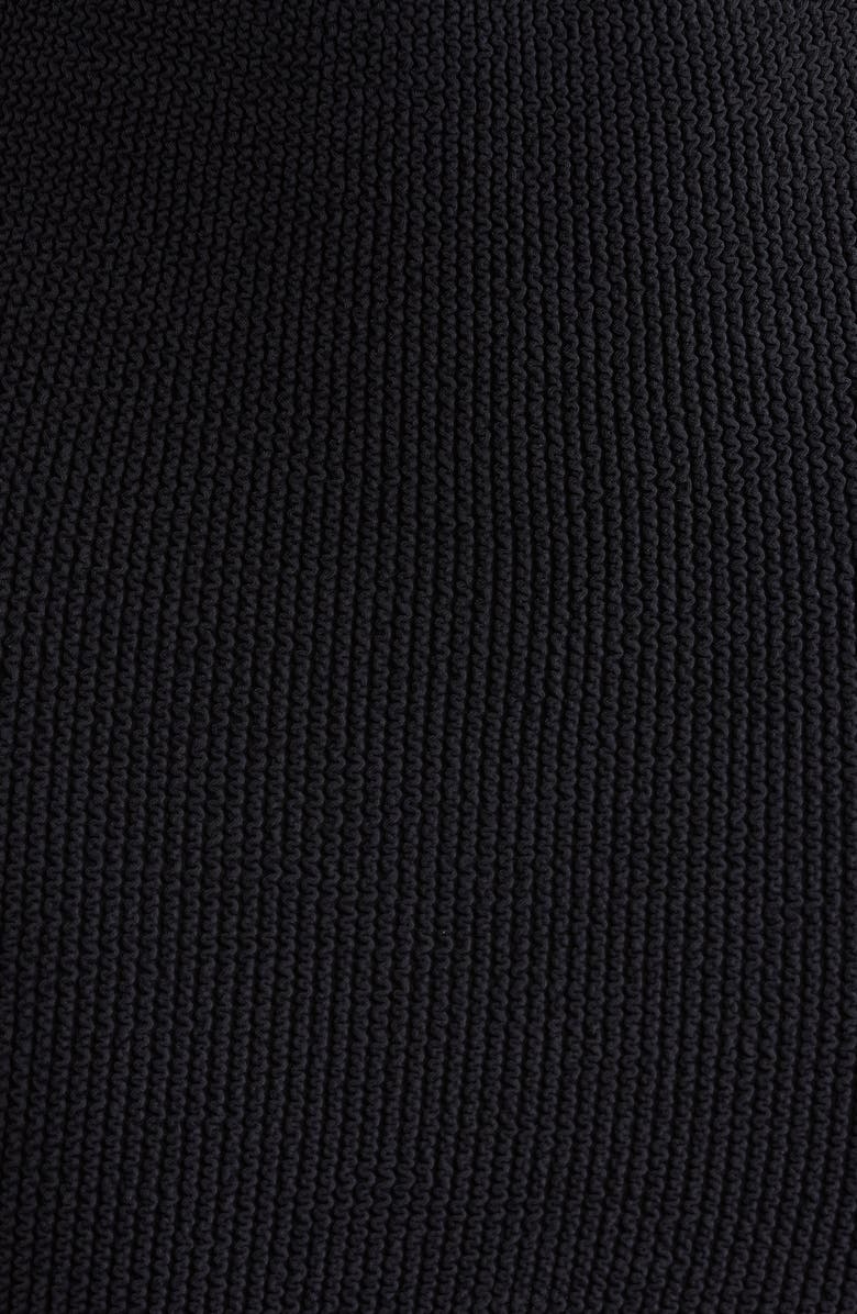 Hunza G Skirted Bikini Bottoms, Alternate, color, Black/ White