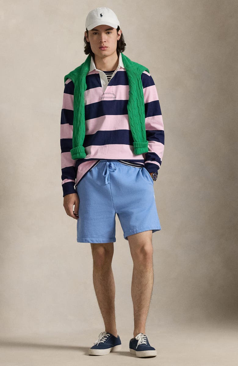 Polo Ralph Lauren French Terry Sweat Shorts, Alternate, color, Bristol Blue