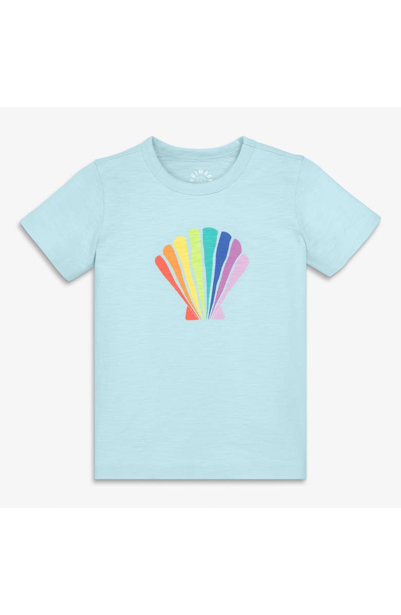 Primary Kids Rainbow Seashell Tee, Main, color, Saltwater Shell