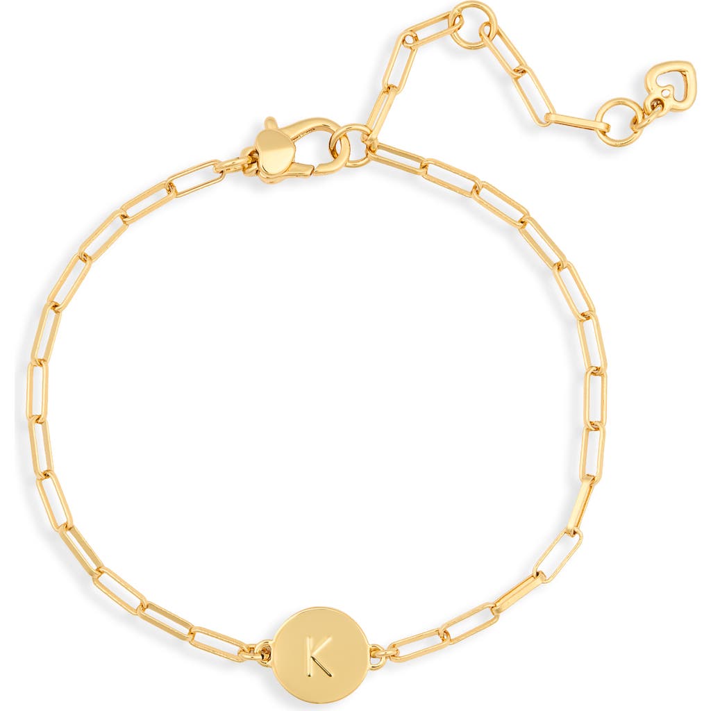 Kate Spade New York Initial Charm Chain Bracelet In Gold