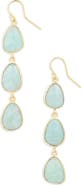 Kiara by Ki-Ele Kristyn Amazonite Triple Drop Earrings