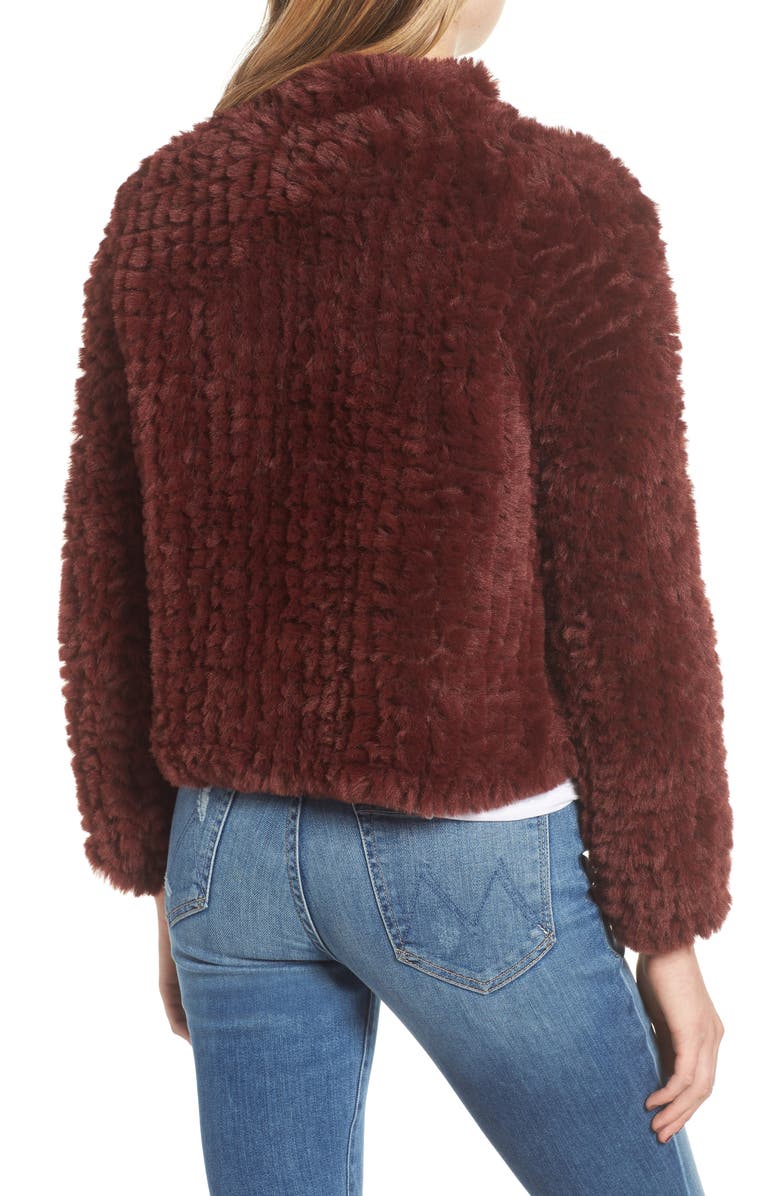 Heartloom Rosa Faux Fur Jacket, Alternate, color, 