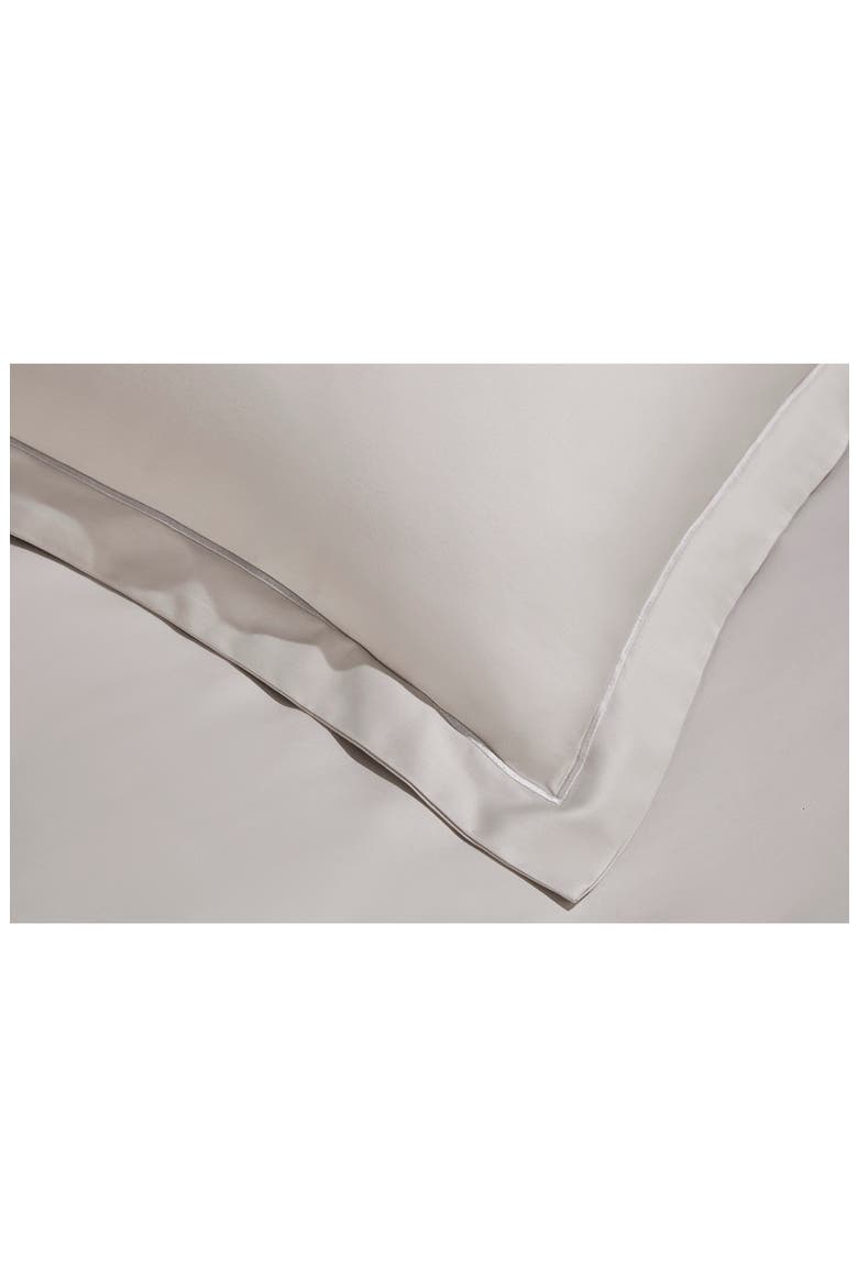 Embroidered Duvet Cover & Sham Set, Alternate, color, PEWTER