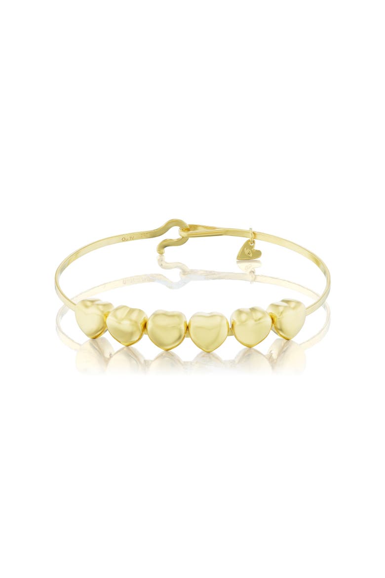 Allegra Moving Heart Bracelet, Main, color, Yellow Gold
