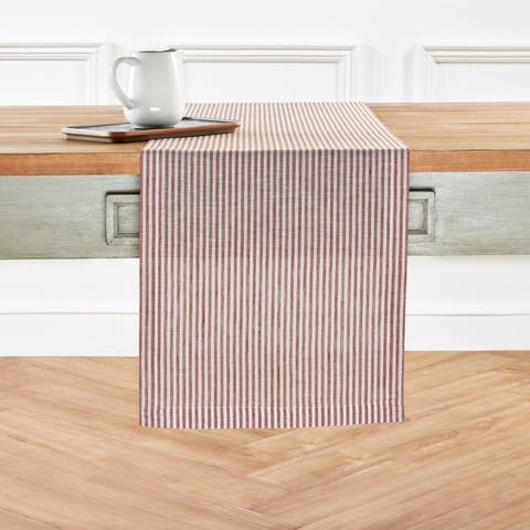 Linen Table Runner - Narrow Stripe