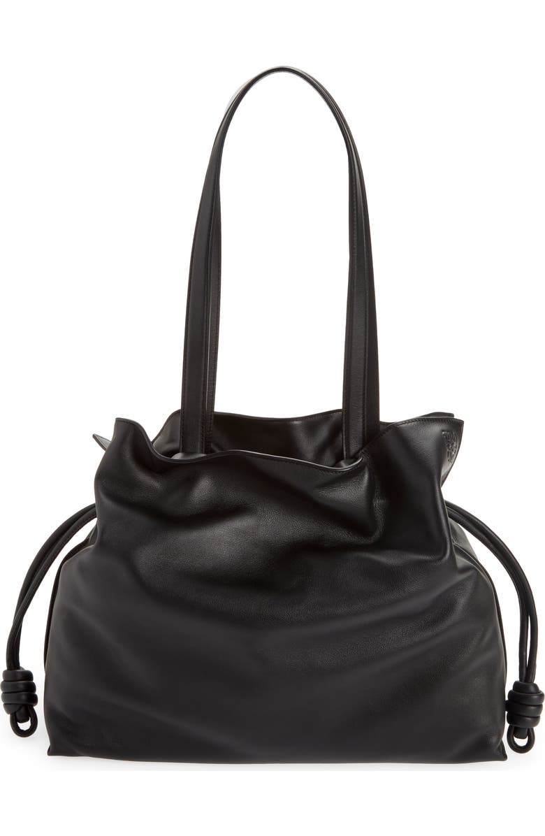 Loewe Large Flamenco Leather Clutch, Main, color,