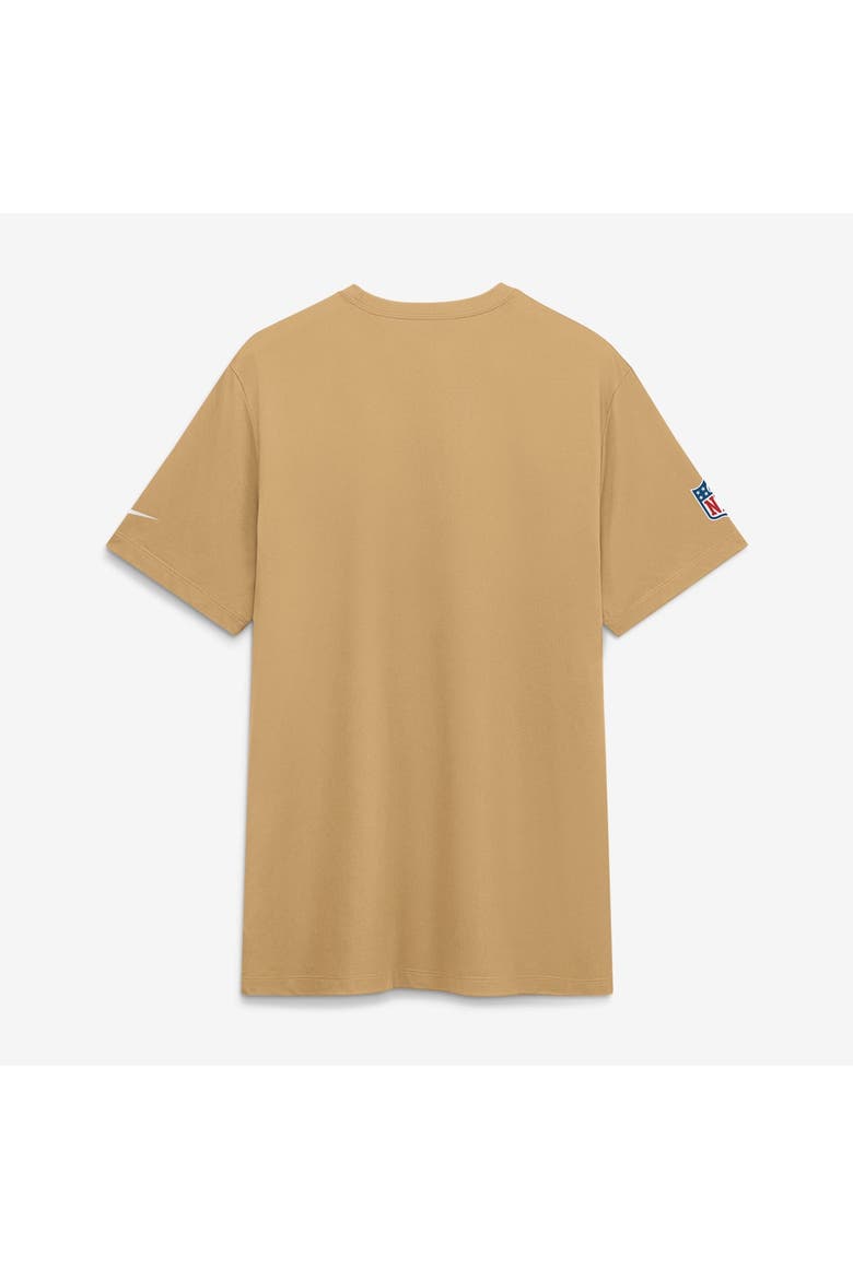 Men's Nike Gold San Francisco 49ers Sideline Legend Small Logo Dri-FIT T-Shirt, Alternate, color, Gold