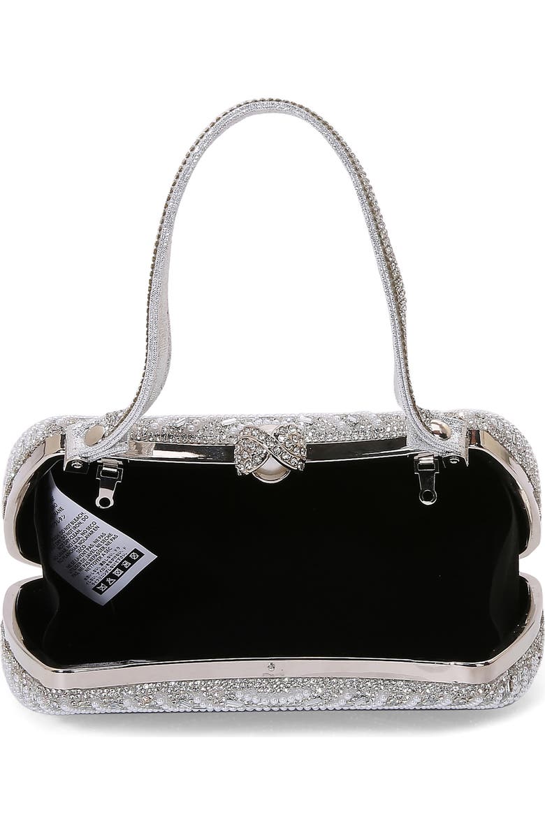 BERNESS Circle Rhinestone Design Shoulder Bag, Alternate, color, Silver