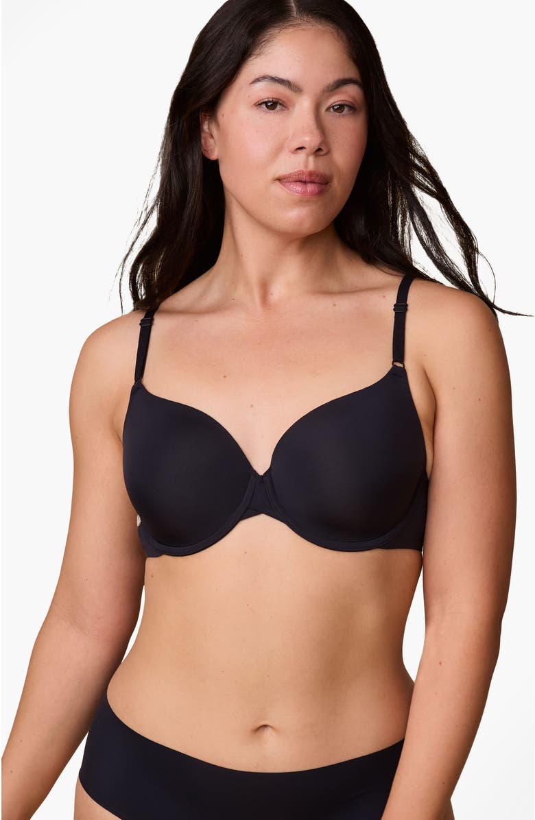 Harper Wilde Base T-Shirt Bra, Alternate, color, Black