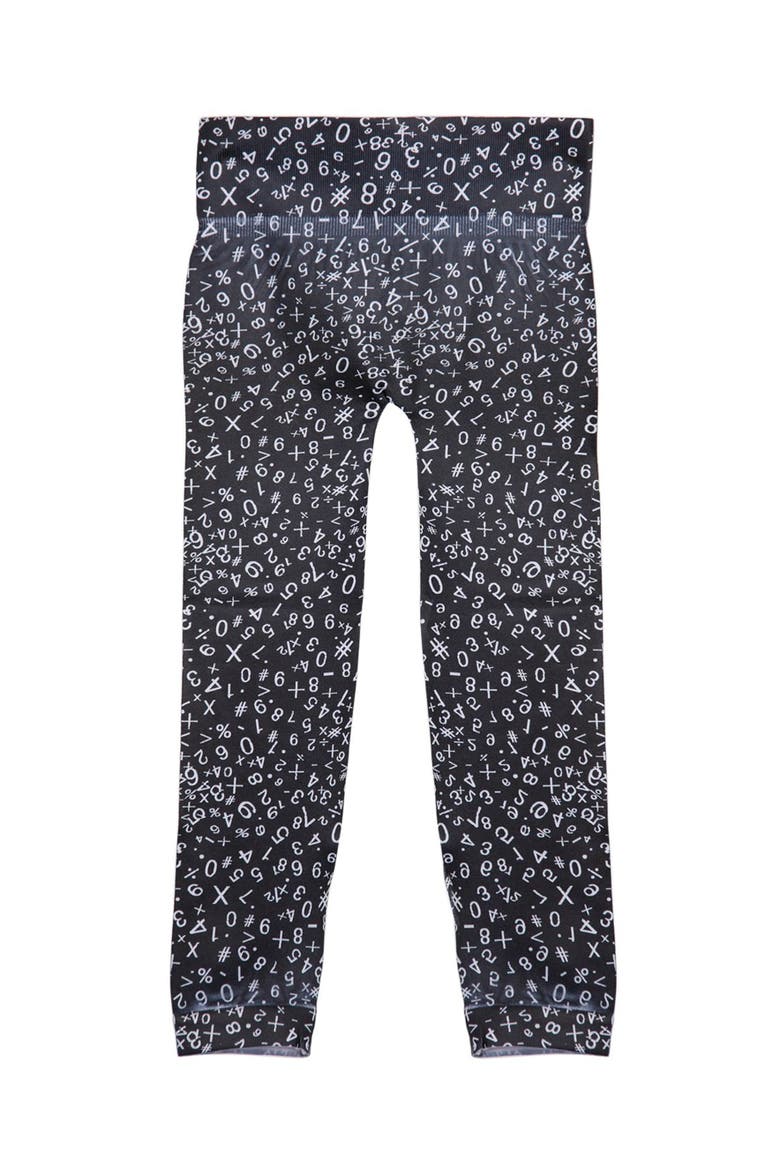 Kids' Mathlete Comfort Stretch Leggings, Main, color, Black