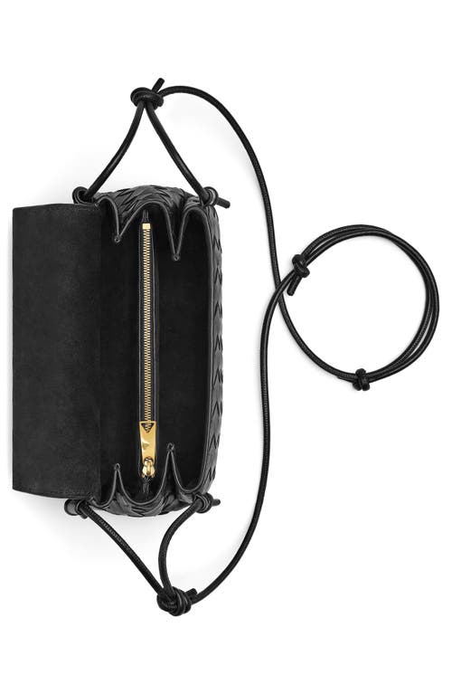 Bottega Veneta Discoteca Intrecciato Leather Crossbody Pouch