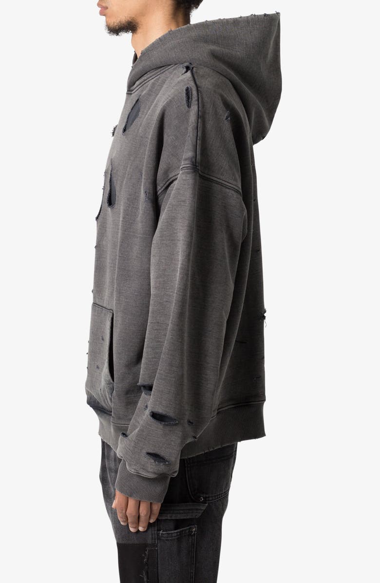 mnml Breeze Destroyed Cotton Hoodie, Alternate, color, 