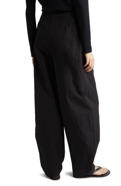 Partow Niles Carrot Leg Cotton Pants In Black