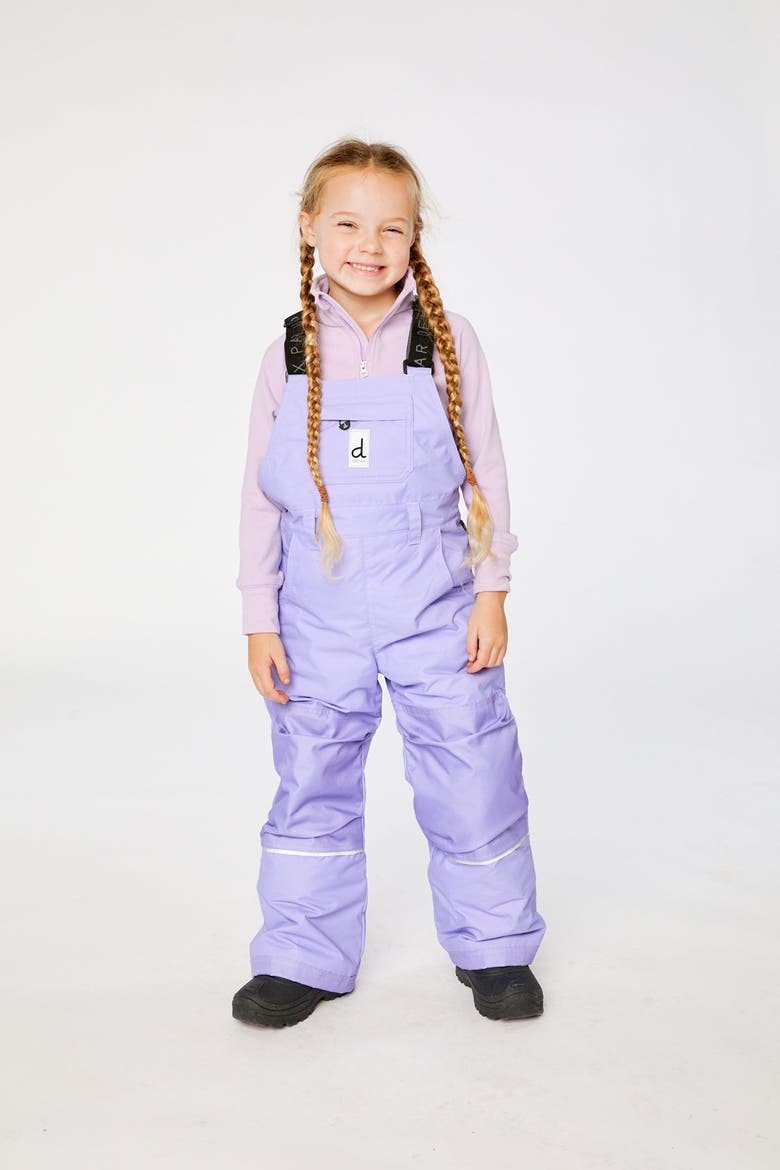 Play Adjustable Reinforced Knees Overall Snow Bib, Alternate, color, Violet