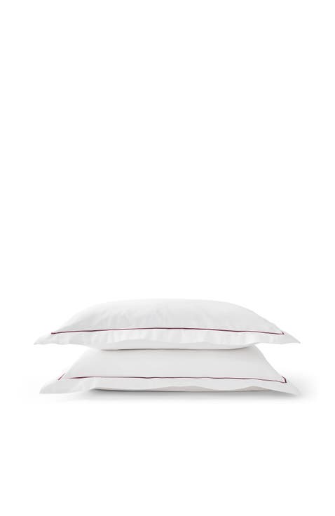 Premium Luxury Sateen Cotton Oxford Style Pillow Sham Pairs