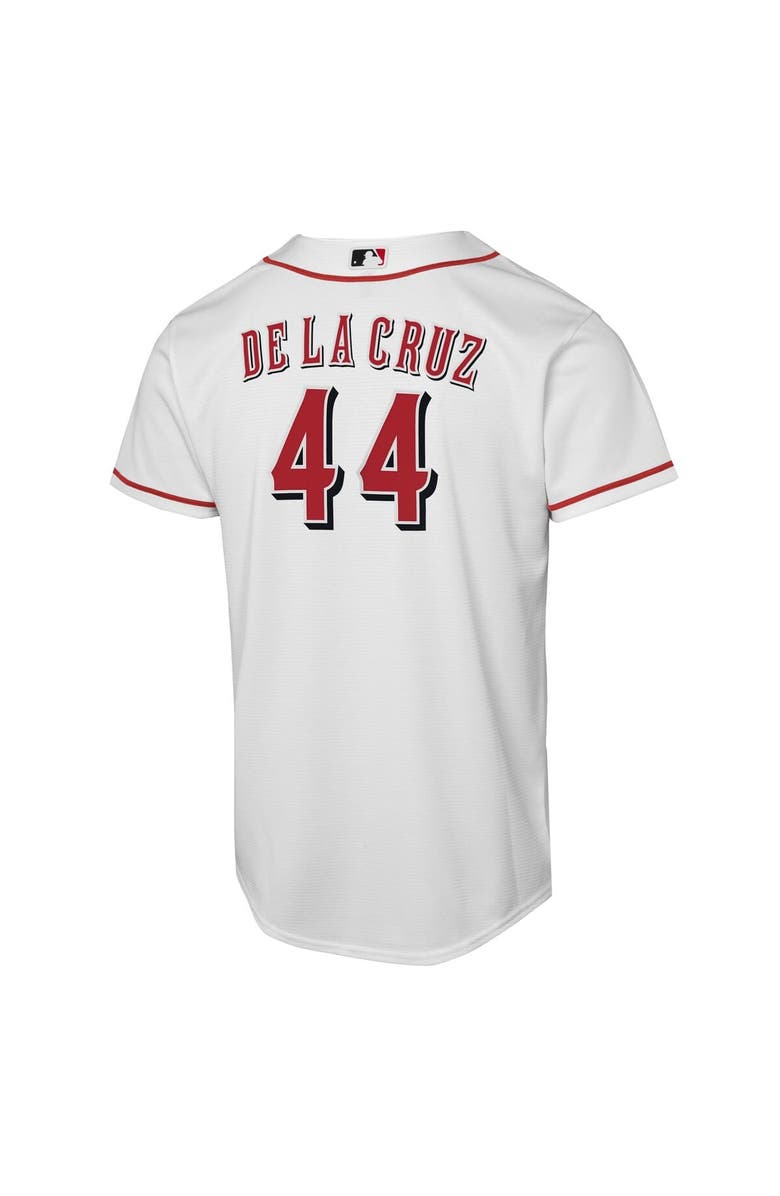 Nike Youth Nike Elly De La Cruz White Cincinnati Reds Home Replica Player Jersey, Alternate, color, White