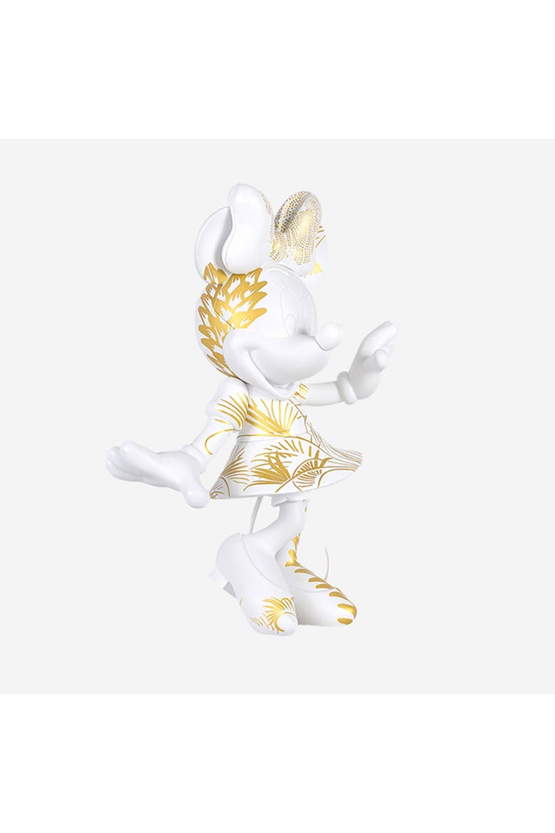 Minne Mouse Style Figurine, Alternate, color, White / Gold