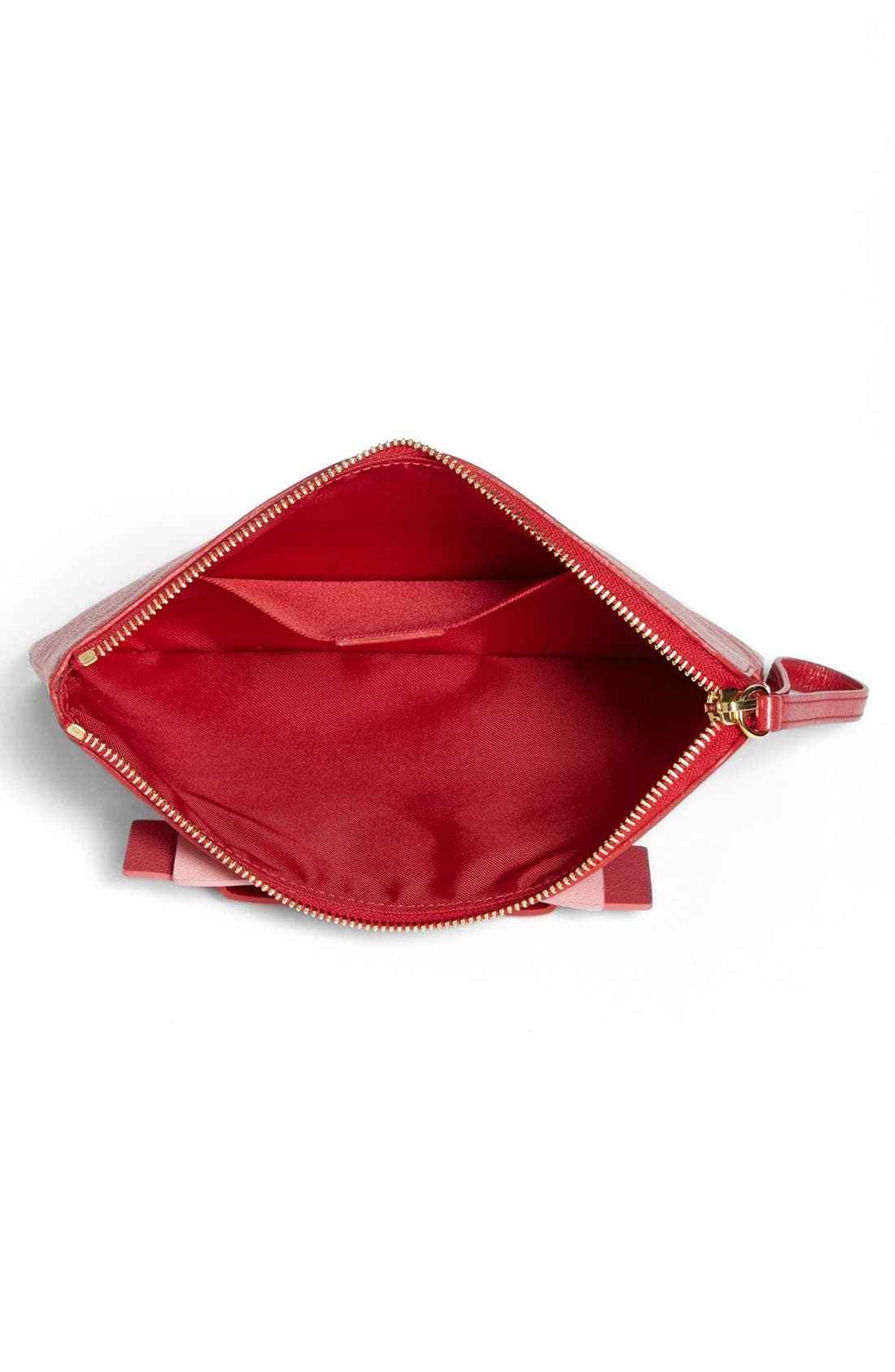 Bow Clutch Wristlet, Alternate, color, FLAME/ LIPSTICK/ CHERRY
