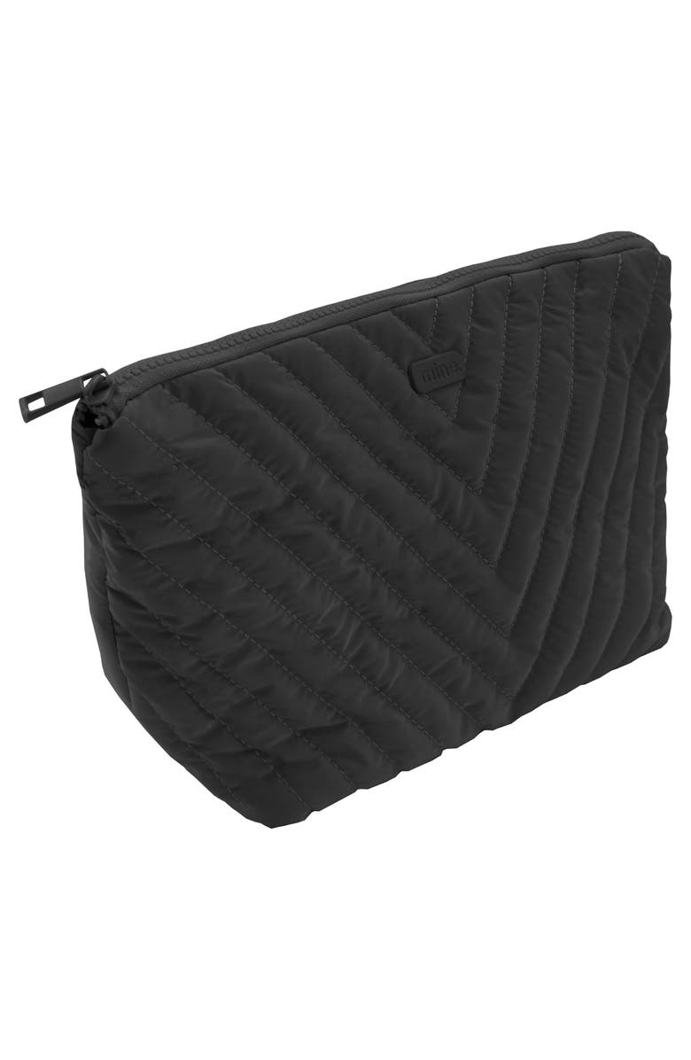 MYTAGALONGS Vanity Quilted Cosmetic Bag, Alternate, color, Black